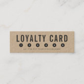 シンプル素朴クラフトロイヤリティカード ロイヤリティカード (正面)