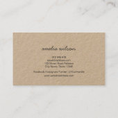 シンプル素朴クラフトロイヤリティカード ロイヤリティカード (裏面)