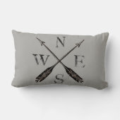 シンプル素朴コンパス ランバークッション (裏面)