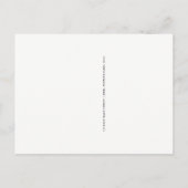 シンプル素朴スクリプト | 住所の変更 案内ポストカード (裏面)