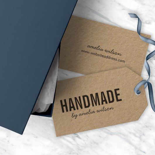 シンプル素朴スタイリッシュ手作りクラフト ギフトタグ
