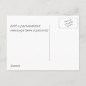 シンプル素朴ハウスシャルボードニューアドレスムービング 案内ポストカード (裏面)