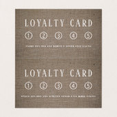 シンプル素朴バーラップ効果二重ロイヤリティ 名刺 (内部フラット)