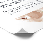 シンプル素朴フローラこの蝋燭結婚は ポスター (角)