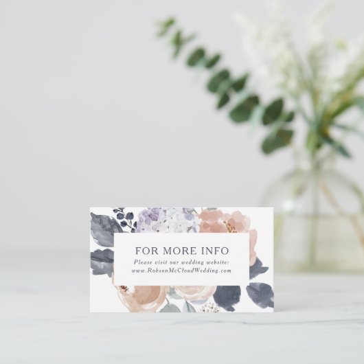 シンプル素朴フローラ結婚のWebサイト格納装置 エンクロージャーカード (スタンド正面)