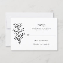 シンプル素朴ボタニカルタイポグラフィ結婚ズ