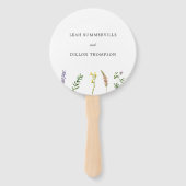 シンプル素朴ボホフローラ野結婚花 ハンドファン (正面)