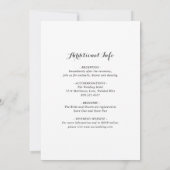 シンプル素朴ボホワイルドフラワー結婚を 招待状 (裏面)