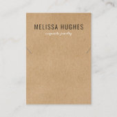 シンプル素朴モダンジュエリー表示カード 名刺 (正面)