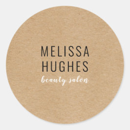 シンプル素朴モダン業 ラウンドシール