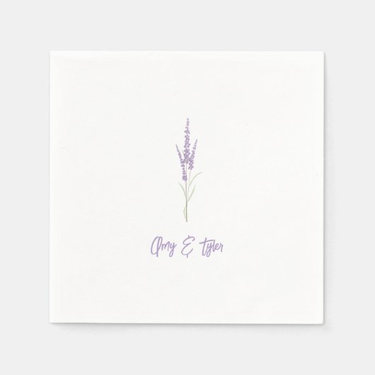 シンプル素朴ラベ結婚ンパーソナライズされたズのナプキン スタンダードカクテルナプキン (正面)