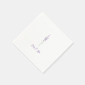 シンプル素朴ラベ結婚ンパーソナライズされたズのナプキン スタンダードカクテルナプキン (角)