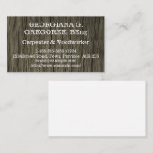 シンプル素朴大工 名刺 (正面/裏面)