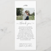 シンプル素朴天然植物草の結婚メニュー メニュー (裏面)