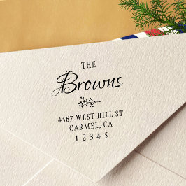 シンプル素朴差出人住所 セルフインキングスタンプ