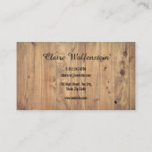 シンプル素朴木効果 名刺 (裏面)