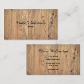 シンプル素朴木効果 名刺 (正面/裏面)