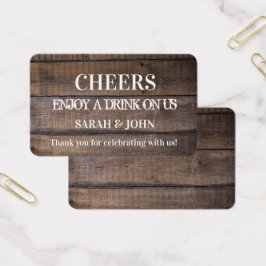 シンプル素朴結婚チケット