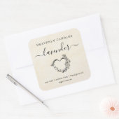 シンプル素朴自家製キャンドルシール スクエアシール (封筒)