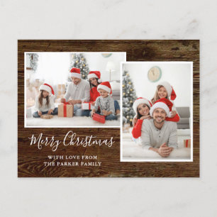 シンプル素朴Christmasの写真を見る シーズンポストカード