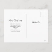 シンプル素朴Christmasの写真を見る シーズンポストカード (裏面)