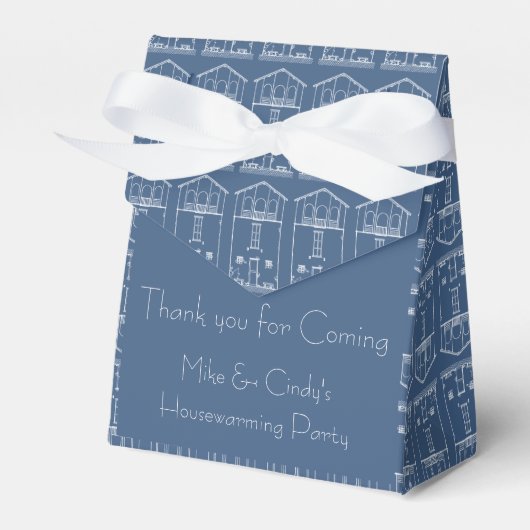 シンプル素朴House Blueprint New Address Moving フェイバーボックス (正面サイド)