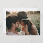 シンプル素朴Kraft 2結婚の写真 招待状 (裏面)