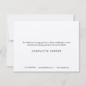 シンプル素朴Script Businessサンキューカード サンキューカード (裏面)