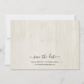 シンプル素朴Wood Save the Date 案内状 (裏面)