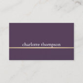 シンプル紫エレガント金ゴールド・ライン・コンサルタント 名刺 (正面)