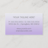 シンプル紫グラデグラデーションィエント名刺 名刺 (裏面)