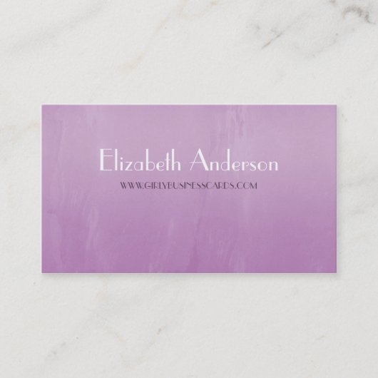 シンプル紫シガーリーック抽象芸術 名刺 (正面)