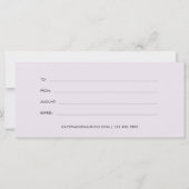 シンプル紫フローラクラシック贈与証 (裏面)