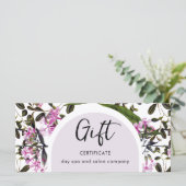 シンプル紫フローラクラシック贈与証 (スタンド正面)