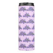 シンプル紫ラベンダーの花 タンブラー (裏面)