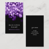 シンプル紫色の光 名刺 (正面/裏面)