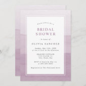 シンプル紫色の水色のグラデーション招待状 招待状 (正面/裏面)