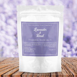 シンプル紫色の白色防水製品ラベル スパークリングワインラベル