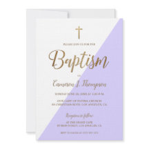 シンプル紫色の白金ゴールドバプテモダンィス