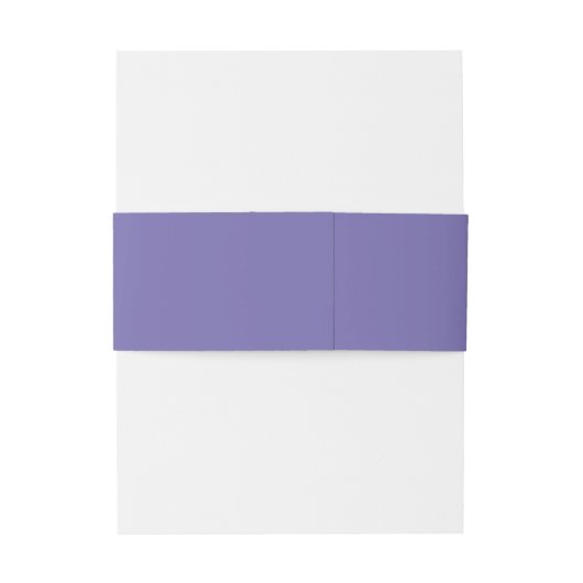 シンプル紫色モノグラムミニマルエレガントな結婚式 招待状ベリーバンド (裏面例)