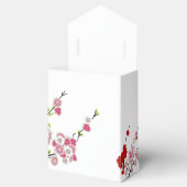 シンプル結婚さくらんぼ花 フェイバーボックス (オープン)