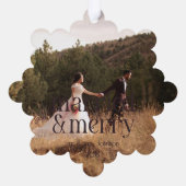 シンプル結婚した名メリーの作成日 オーナメントカード (裏面)