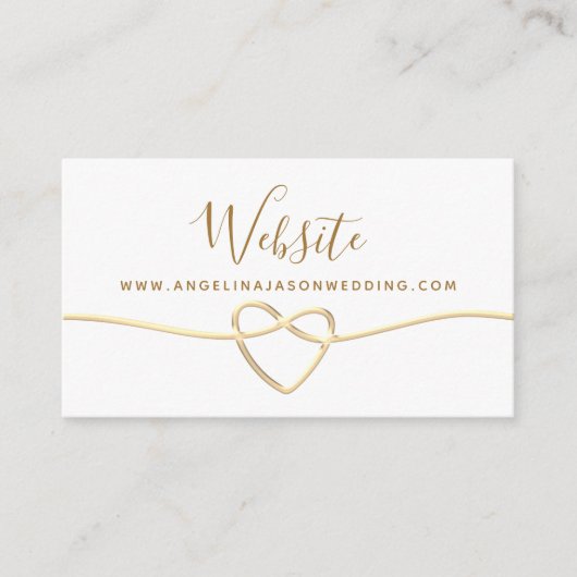 シンプル結婚のホームページ エンクロージャーカード (正面)