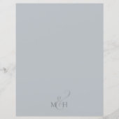 シンプル結婚のミニマルな書道カードギフト (裏面)