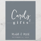 シンプル結婚のミニマルな書道カードギフト (正面)