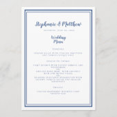 シンプル結婚のメクラシックニューBLUE FRAMEDシック メニュー (正面)