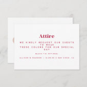 シンプル結婚の客服カード エンクロージャーカード (正面/裏面)