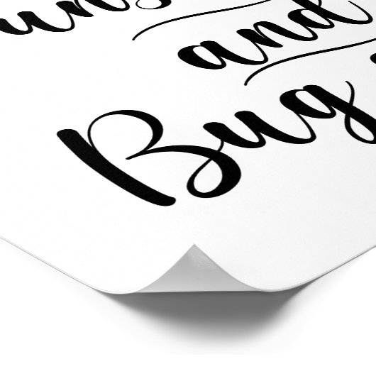 シンプル結婚の日焼け止めスプレー ポスター (角)