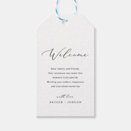 シンプル結婚の歓迎抱き枕バスケットメッセージカード ギフトタグ