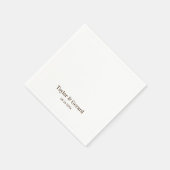 シンプル結婚の スタンダードカクテルナプキン (角)